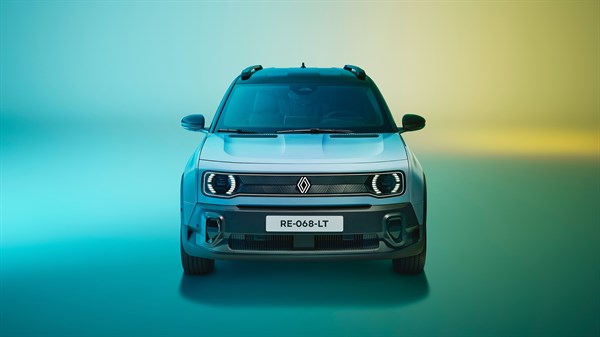 signature front grille - Renault 4 E-Tech electric