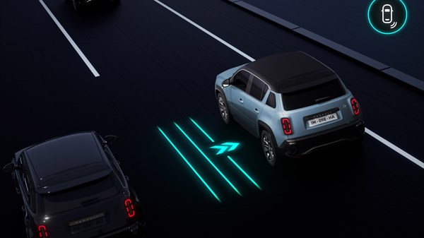 detection with trajectory correction - Renault 4 E-Tech electric