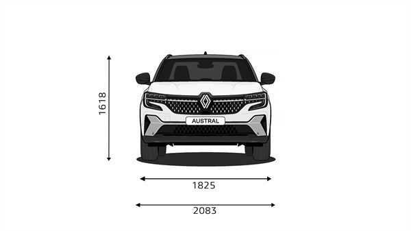 all-new renault austral - dimensions