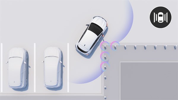side parking assistance - adas - Renault Clio E-Tech full hybrid