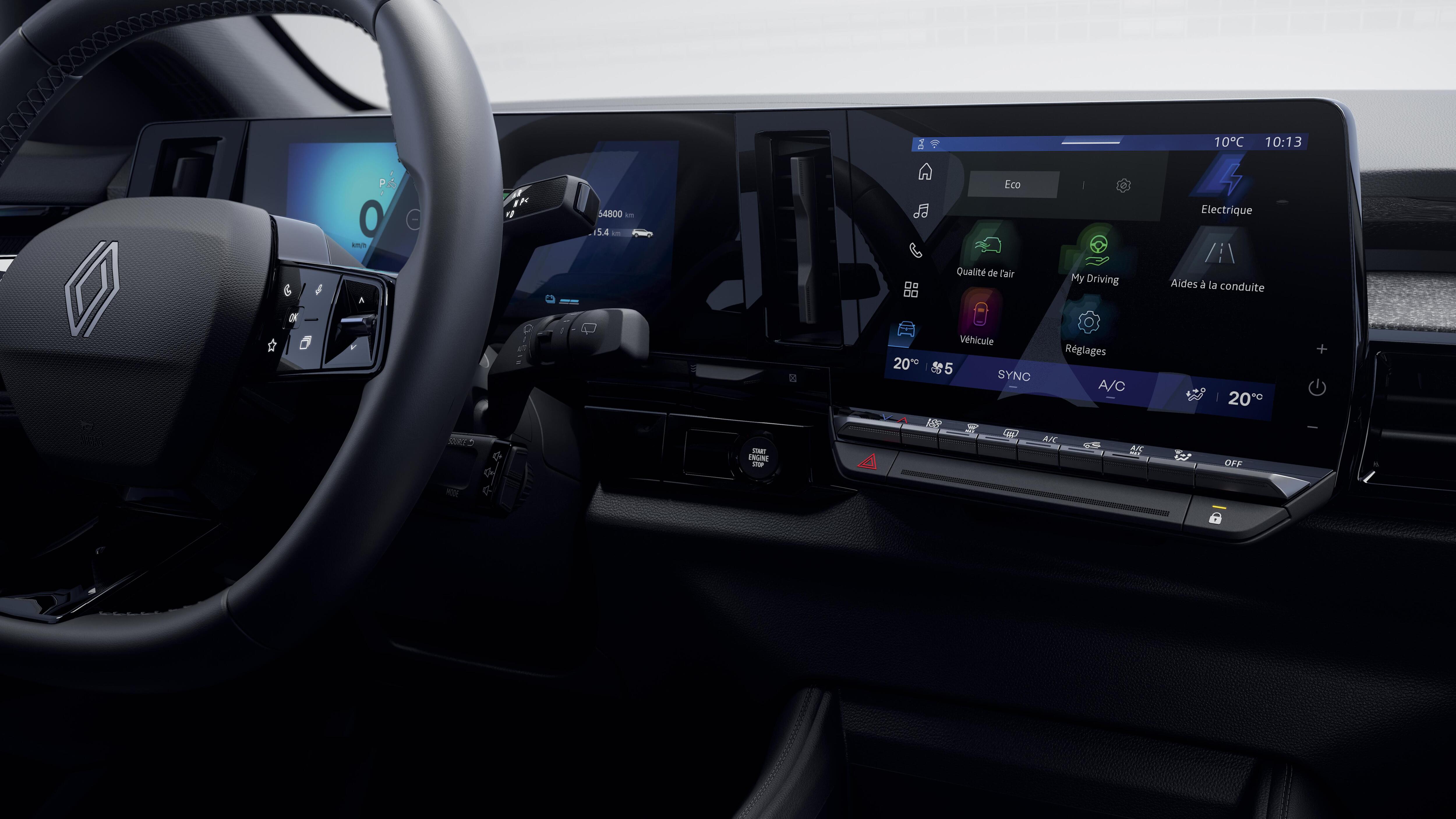 fabric steering wheel - Renault Austral full hybrid E-Tech